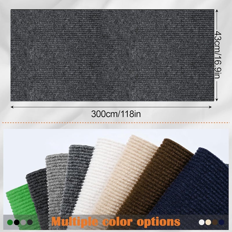 Inchoco Cat Scratch Furniture Protector - 118" x 17" Trimmable Self-Adhesive Cats Claws Scratch Pads, DIY Cat Climbing Couch Protector for Scratch Post Cat Tree Replacement Indoor (Dark Gray) - Image 2